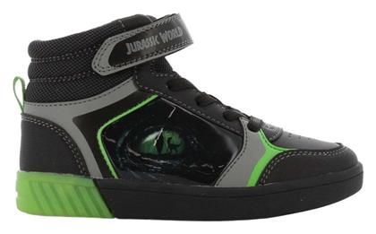 Παιδικά Sneakers High Jurassic World με Φωτάκια για Αγόρι Μαύρα LEOMIL NV