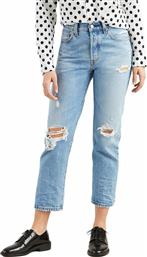 Levi's 501 Ψηλόμεσο Γυναικείο Jean Παντελόνι Με Σκισίματα Jive Stonewash από το Notos