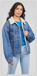 Levi's 90s Κοντό Γυναικείο Τζιν Μπουφάν με Επένδυση Γούνας Μπλε - Levis