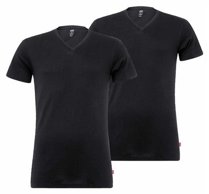 Levi's Ανδρικές Φανέλες Κοντομάνικες σε Μαύρο Χρώμα 2Pack - Levis
