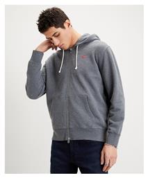 Levi's Ανδρική Φούτερ Ζακέτα με Κουκούλα και Τσέπες Heather Grey - Levis
