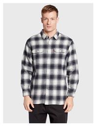 Levi's Ανδρικό Πουκάμισο Μακρυμάνικo Καρό Navy Μπλε - Levis