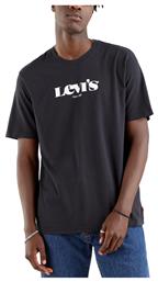 Levi's Ανδρικό T-shirt Μαύρο με Λογότυπο - Levis από το Cosmossport
