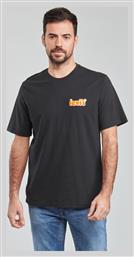 Levi's Ανδρικό T-shirt Μαύρο με Λογότυπο - Levis