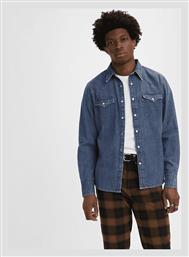 Levi's Barstow Western Standard Ανδρικό Πουκάμισο Μακρυμάνικo Μπλε - Levis