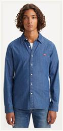 Levi's Battery Housemark Ανδρικό Πουκάμισο με Στενή Γραμμή Μακρυμάνικo Indigo Stonewash - Levis