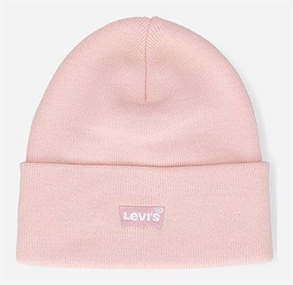 Levi's Beanie Ανδρικός Σκούφος Πλεκτός σε Ροζ χρώμα - Levis