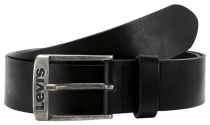 Levi's Duncan Ανδρική Ζώνη Δερμάτινη Μαύρη - Levis