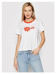 Levi's Γυναικείο Αθλητικό T-shirt Floral Λευκό - Levis