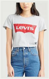 Levi's Γυναικείο T-shirt Γκρι με Στάμπα - Levis