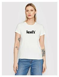 Levi's Γυναικείο T-shirt Λευκό με Στάμπα - Levis