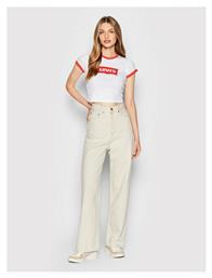 Levi's Graphic Ringer Κοντομάνικο Crop Top Λευκό - Levis