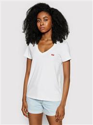 Levi's The Perfect Γυναικείο T-shirt Λευκό με Λαιμόκοψη V από το Spartoo