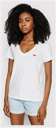 Levi's The Perfect Γυναικείο T-shirt Λευκό με Λαιμόκοψη V - Levis