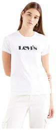 Levi's The Perfect Γυναικείο T-shirt Λευκό με Στάμπα - Levis