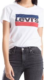 Levi's The Perfect Graphic Γυναικείο Αθλητικό T-shirt Λευκό από το Altershops