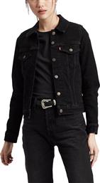 Levi's Trucker Original All Yours Κοντό Γυναικείο Τζιν Μπουφάν Μαύρο από το Cosmossport