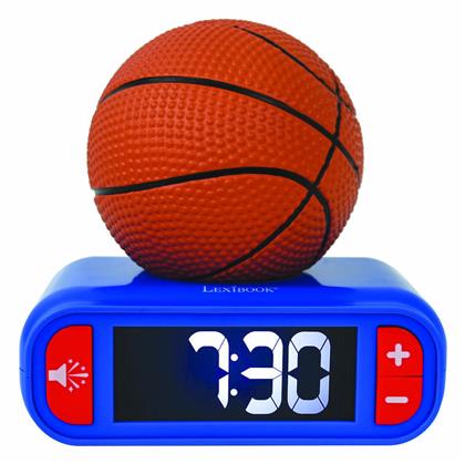 Digital Alarm Clock 3d Basketball Night Light Sound Effects Rl800ba Lexibook