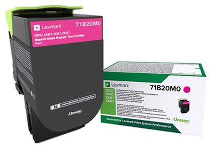 71B20M0 Γνήσιο Toner Laser Εκτυπωτή Ματζέντα Return Program 2300 Σελίδων Lexmark