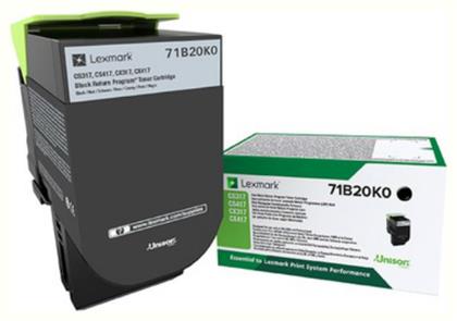 CS/X317 Toner Laser Εκτυπωτή Μαύρο Return Program 3000 Σελίδων (71B20K0) Lexmark