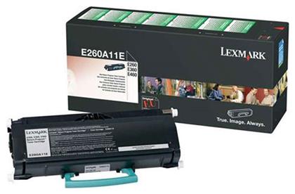 E260A11E Γνήσιο Toner Laser Εκτυπωτή Μαύρο Return Program 3500 Σελίδων Lexmark