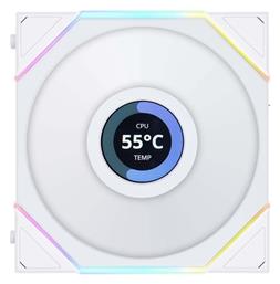 UNI FAN TL LCD Reverse Case Fan 120mm Λευκό Lian Li