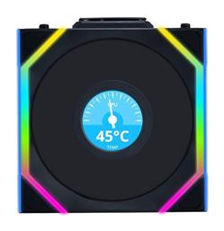 UNIFAN SL Wireless LCD Reverse Case Fan 120mm Lian Li
