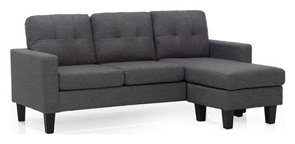 Liana Γωνιακός Καναπές Υφασμάτινος 185x126x84εκ. Dark Grey - Zita Plus