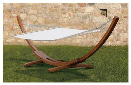 Αιώρα Διπλή Υφασμάτινη με Βάση Λευκή 200x120x118εκ. Lianos