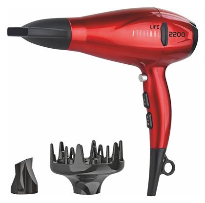 Attitude Hairdryer Πιστολάκι Μαλλιών με Φυσούνα 2200W Life