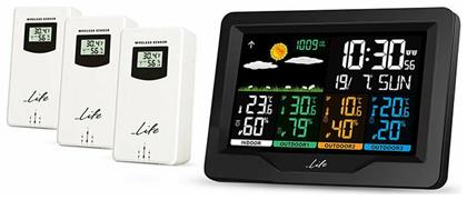 Continental Quad Display Ασύρματος Μετεωρολογικός Σταθμός Ψηφιακός Επιτραπέζιος / Επίτοιχος Life