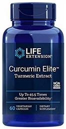 Curcumin Elite Turmeric Extract Κουρκουμάς 60 φυτικές κάψουλες Life Extension