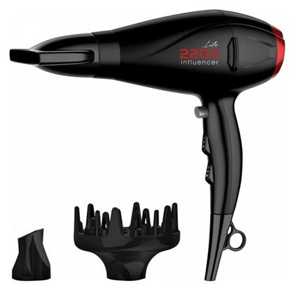 Influencer Hairdryer Ionic Πιστολάκι Μαλλιών με Φυσούνα 2200W Life