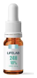 24h Συμπλήρωμα Κάνναβης σε Σταγόνες 1000mg με 10% CBD με Γεύση Citrus 10ml Lifelab
