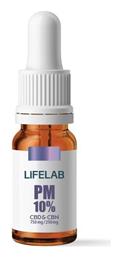 PM Συμπλήρωμα Κάνναβης σε Σταγόνες 750mg με 10% CBD με Γεύση Citrus 10ml Lifelab