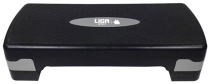 Aerobic Stepper με Ρυθμιζόμενο Ύψος Μαύρο Liga Sport