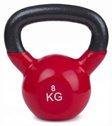 Kettlebell Βινυλίου 8kg Κόκκινο Liga Sport