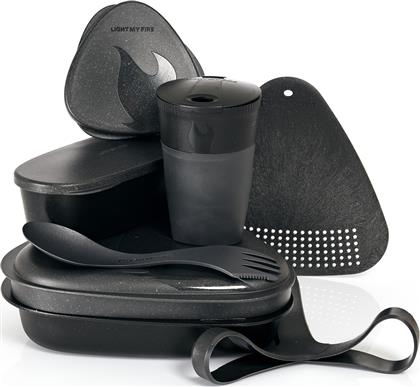 Bio Σετ Φαγητού για Camping 8 Τεμαχίων Μαύρο Light My Fire