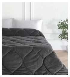 Κουβερτοπάπλωμα Διπλό 215x230εκ. Zic Zac ΓΚΡΙ Linea Home