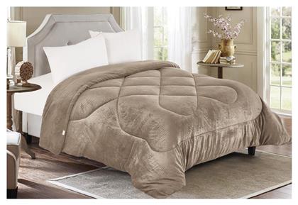 Κουβερτοπάπλωμα Υπέρδιπλο 220x240εκ. Μπεζ Linea Home