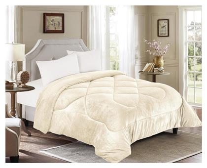 Κουβερτοπάπλωμα Μονό 160x240εκ. Εκρού Linea Home