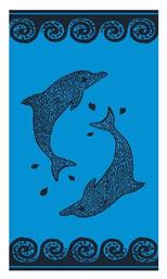 Πετσέτα Θαλάσσης Βαμβακερή Μπλε Linea Home