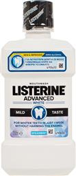 Listerine Advanced White Mild Taste Στοματικό Διάλυμα για Λεύκανση 250ml
