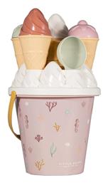Σετ Κουβαδάκια Παραλίας Ice Cream Ocean Dreams Ροζ Little Dutch