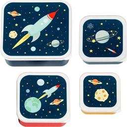 A Πλαστικό Παιδικό Σετ Φαγητού Space Little Lovely Company