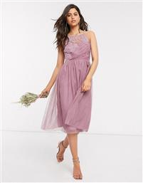 Little Misstress bridesmaid hand-embellished midi dress in pink από το Asos
