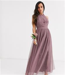 Little Mistress Petite key hole back detail maxi dress-Pink από το Asos