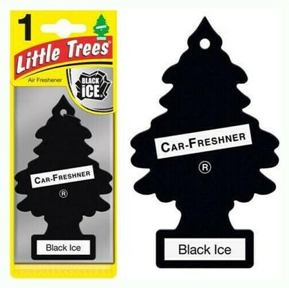 Αρωματική Καρτέλα Κρεμαστή Αυτοκινήτου Black Ice Little Trees