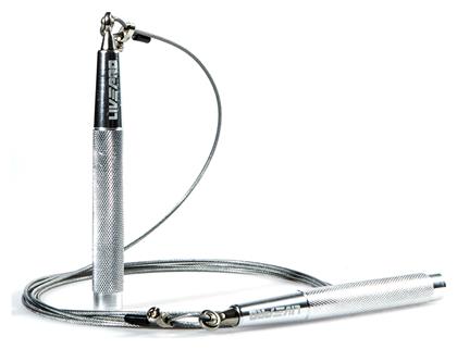 Premium B-8283 Σχοινάκι Ταχύτητας 3m Ασημί με Ρυθμιζόμενο Μήκος Live Pro