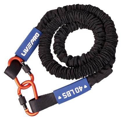 Resist 18kg Λάστιχο Γυμναστικής Σωληνωτό Πολύ Σκληρό Μαύρο Live Pro